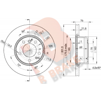78RBD18040 R BRAKE Гальмівний диск