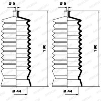 K150062 MOOG Комплект пильника рульове управління