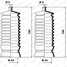K150062 MOOG Комплект пильника рульове управління