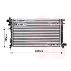 40002004 VAN WEZEL Радіатор охолодження двигуна