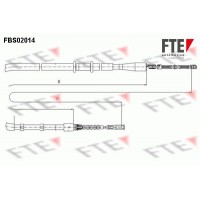 FBS02014 FTE Тросик, cтояночный тормоз