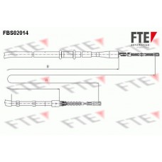FBS02014 FTE Тросик, cтояночный тормоз