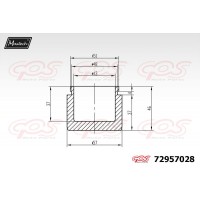 72957028 MAXTECH Поршень корпус скоби гальма