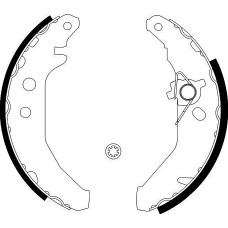 8DB 355 001-031 HELLA PAGID Комплект гальмівних колодок