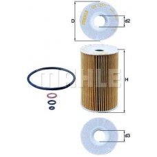 OX 127/1D KNECHT Масляний фільтр
