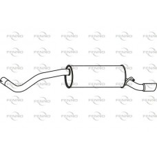 P72140 FENNO Глушник вихлопних газів кінцевий