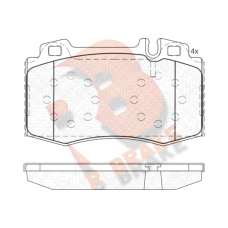 RB1389 R BRAKE Комплект гальмівних колодок дисковий гальм