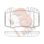 RB1389 R BRAKE Комплект гальмівних колодок дисковий гальм
