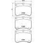 8DB 355 027-031 HELLA КомплеК т гальмівних колодок, дискове гальмо