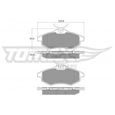 TX 13-28 TOMEX Brakes КомплеК т гальмівних колодок, дискове гальмо