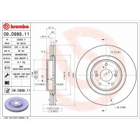 09.D989.11 BREMBO Гальмівний диск