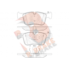 RB2048 R BRAKE Комплект гальмівних колодок дисковий гальм