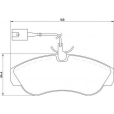 363710205159 MAGNETI MARELLI Комплект гальмівних колодок дисковий гальм