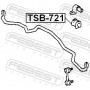 TSB-721 FEBEST Опора стабілізатора