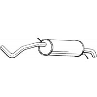 278-233 BOSAL Глушник вихлопних газів кінцевий