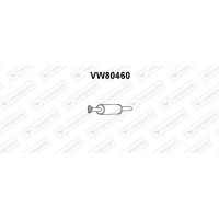 VW80460 VENEPORTE Предглушник вихлопних газів