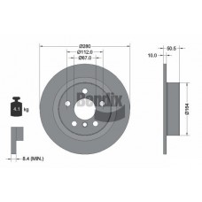 BDS1374 BENDIX Braking Гальмівний диск