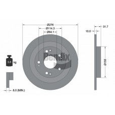 BDS1792 BENDIX Braking Гальмівний диск