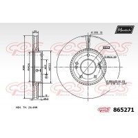 865271 MAXTECH Гальмівний диск