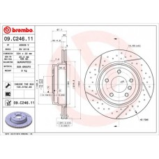 09.C246.11 BREMBO Гальмівний диск