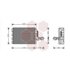 5800V168 VAN WEZEL Випарник кондиціонера