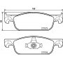 8DB 355 025-471 HELLA Комплект гальмівних колодок дисковий гальм