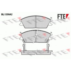 BL1209A2 FTE КомплеК т гальмівних колодок, дискове гальмо
