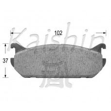 FK9014 KAISHIN Комплект гальмівних колодок дисковий гальм