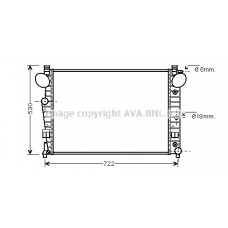 MSA2308 AVA QUALITY COOLING Радіатор охолодження двигуна