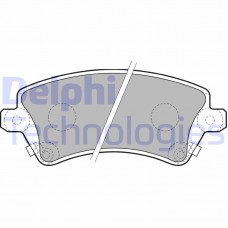 LP1737 DELPHI Комплект гальмівних колодок дисковий гальм
