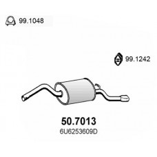 50.7013 ASSO Глушник вихлопних газів кінцевий