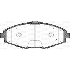 BPA0696.00 OPEN PARTS Комплект гальмівних колодок дисковий гальм