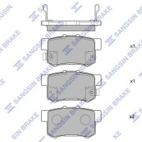 SP1076-R Hi-Q Комплект гальмівних колодок дисковий гальм