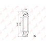 WB1245 LYNXAUTO Комплект підшипника ступиці колеса