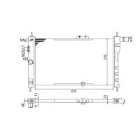 350213326003 MAGNETI MARELLI Радіатор охолодження двигуна