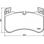 8DB 355 039-881 HELLA PAGID Комплект гальмівних колодок дисковий гальм