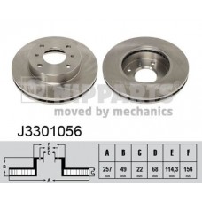 J3301056 NIPPARTS Гальмівний диск