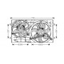 VN7503 AVA QUALITY COOLING Вентилятор охолодження двигуна