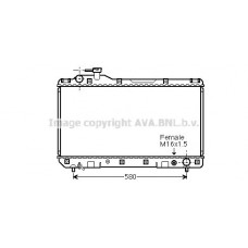 TO2219 AVA QUALITY COOLING Радіатор охолодження двигуна