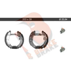 79RBKT0104 R BRAKE Комплект гальмівних колодок