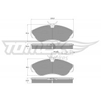 TX 11-731 TOMEX Brakes КомплеК т гальмівних колодок, дискове гальмо