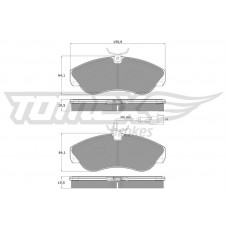TX 11-731 TOMEX Brakes КомплеК т гальмівних колодок, дискове гальмо