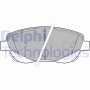 LP2207 DELPHI Комплект гальмівних колодок дисковий гальм