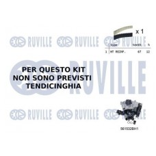 55B0033 RUVILLE Водяний насос комплект зубчастого ременя
