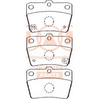 704-17057P IAP QUALITY PARTS Комплект гальмівних колодок дисковий гальм