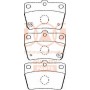 704-17057P IAP QUALITY PARTS Комплект гальмівних колодок дисковий гальм