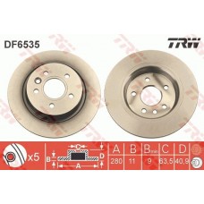 DF6535 TRW Гальмівний диск