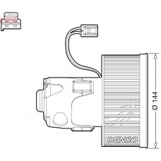 DEA05008 DENSO Вентилятор салону