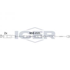 610556 E C ICER Сигналізатор зносу гальмівних колодок