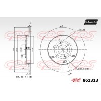 861313 MAXTECH Гальмівний диск